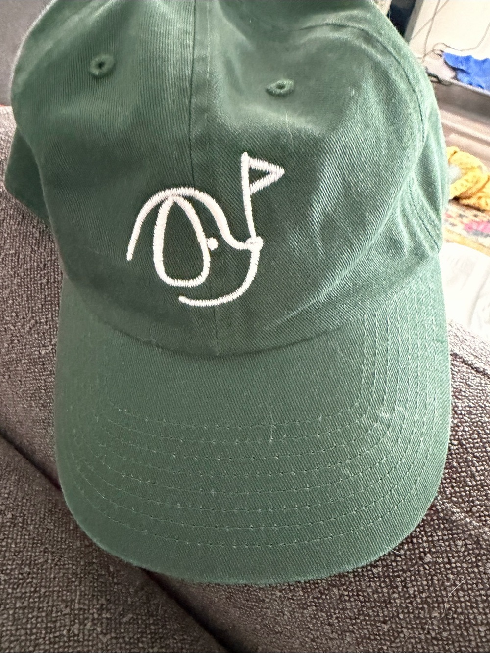 Puppies and Golf hat with White Embroidered Logo